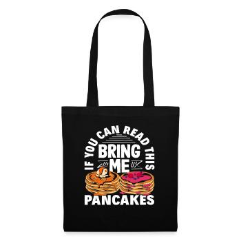 Les crêpes m’apportent de la joie - Sac en tissu - noir - Devant