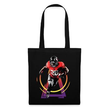 Joueur de football américain USA America Sports - Sac en tissu - noir - Devant