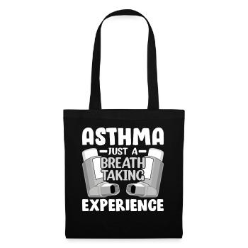 Asthme À couper le souffle Expérience drôle Pulmonaire - Sac en tissu - noir - Devant