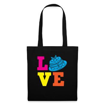 Pancakes Love Breakfast Pure Enjoyment - Tote Bag - black - Front