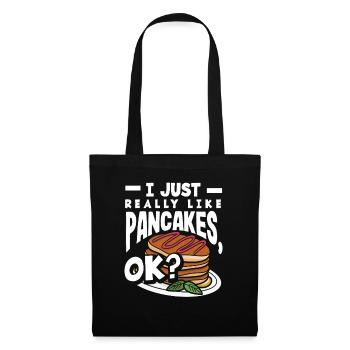 Les crêpes J’aime les crêpes, d’accord ? - Sac en tissu - noir - Devant