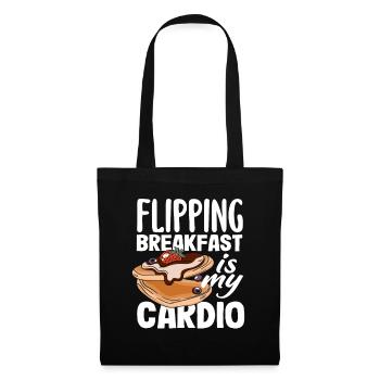 Pancakes Flipping Breakfast Is My Cardio - Tote Bag - black - Front