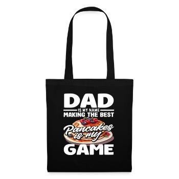 Pancakes are my game for dads - Tote Bag - black - Front