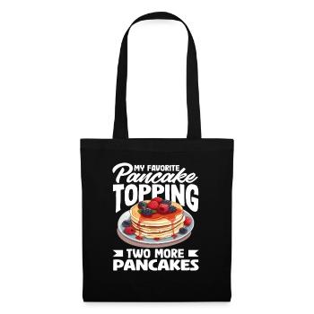 Crêpes Ma garniture préférée Deux autres - Sac en tissu - noir - Devant