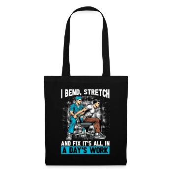 Physiothérapeute I Bend Stretch Massothérapie - Sac en tissu - noir - Devant