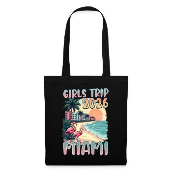 Voyage entre filles Miami 2026 - Sac en tissu - noir - Devant