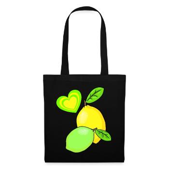 Lemon Lemons Fruits Fruit Fruit Summer - Tote Bag - black - Front