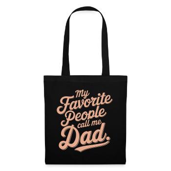Geschenke Zum Vatertag Für Papa - Stoffbeutel - Schwarz - Vorne