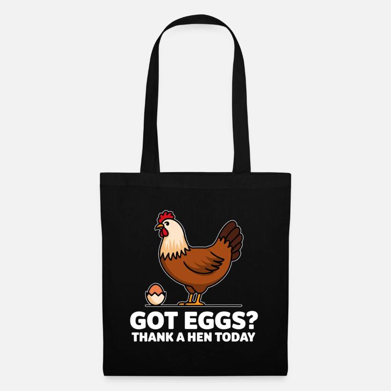 Chicken Chickens - Tote Bag - black