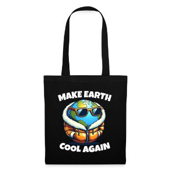 Make Earth Cool Again Climate Change Protest Demo - Tote Bag - black - Front