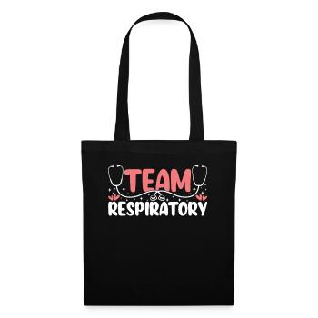 Team Respiratory Pulmonologist Funny Lung Health - Tote Bag - black - Front