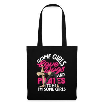 Pilates And Dog Loving Girls - Tote Bag - black - Front