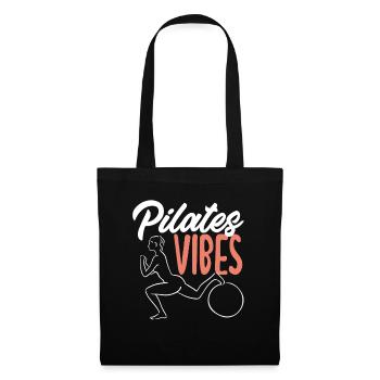 Inspiration Pilates Vibes pour votre pratique - Sac en tissu - noir - Devant