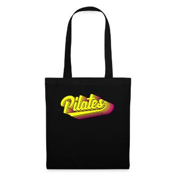 Pilates retro style for fitness fans - Tote Bag - black - Front