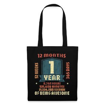 Birthday outfit for 1 year old! 1st Birthday - Tote Bag - black - Front