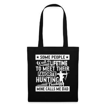 Hunting Proud Dad Of Hunting Buddy - Tote Bag - black - Front