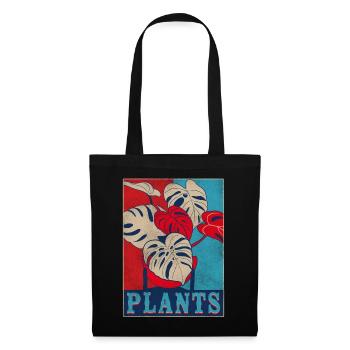 Amoureux des plantes jardinage rétro - Sac en tissu - noir - Devant