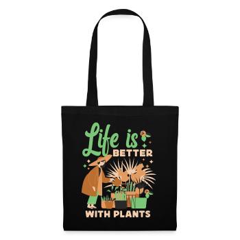 Plant Lover Gardening Life Is - Tote Bag - black - Front