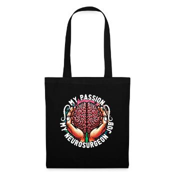 Neurochirurgien Ma passion Mon neurologue Docteur - Sac en tissu - noir - Devant