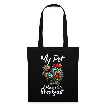 Poulets Poulets - Sac en tissu - noir - Devant