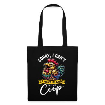 Poulets Poulets - Sac en tissu - noir - Devant
