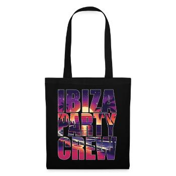 Vacances Ibiza Party Crew Îles Baléares - Sac en tissu - noir - Devant