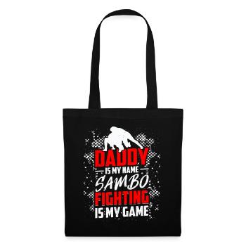 Papa est mon nom Sambo Le combat est mon jeu - Sambo - Sac en tissu - noir - Devant