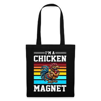 Poulets Poulets - Sac en tissu - noir - Devant