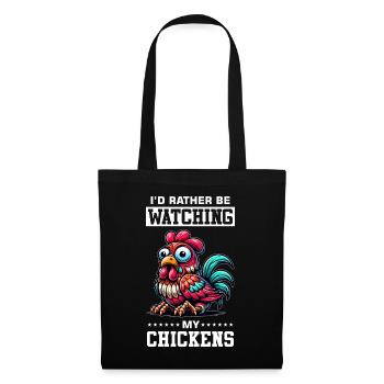 Chicken Chickens - Tote Bag - black - Front
