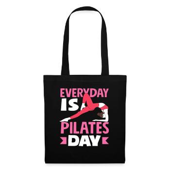 Pilates Ist Dein Tägliches Ritual - Stoffbeutel - Schwarz - Vorne