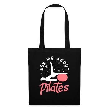 Pilates Posez-moi des questions sur les stars du Pilates - Sac en tissu - noir - Devant