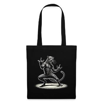 Rock-Panther – Métal et puissance - Sac en tissu - noir - Devant