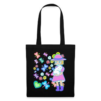 Easter Kids Child Bunny Rabbit Easter Bunny - Tote Bag - black - Front