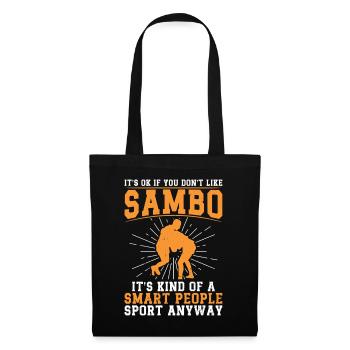 Sambo Lutteur Sambo Arts Martiaux Sambo de combat - Sac en tissu - noir - Devant