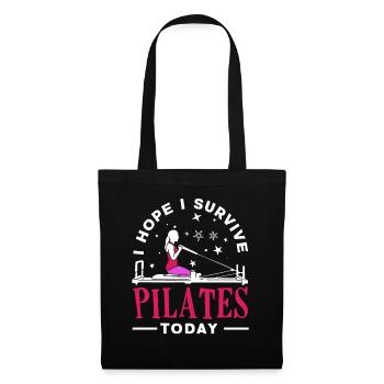 Pilates Je survis au Pilates aujourd’hui - Sac en tissu - noir - Devant