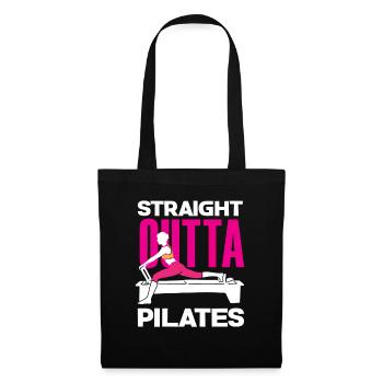 Pilates Straight Outta Pilates - Sac en tissu - noir - Devant