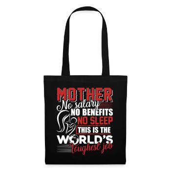 Mother's Day Mom Is World s Toughest Job - Tote Bag - black - Front