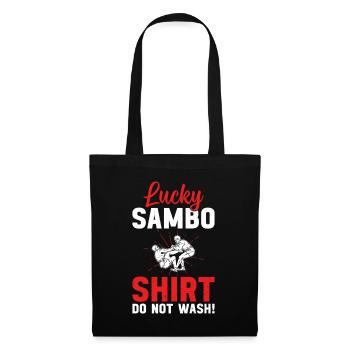 Chemise Lucky Sambo Ne lavez pas ! - Combattant de Sambo - Sac en tissu - noir - Devant