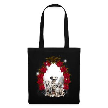 Chien Chiens Enfants Enfant - Sac en tissu - noir - Devant