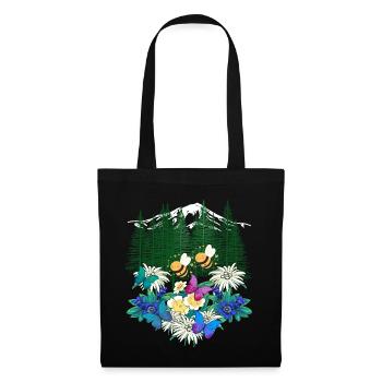 Forest Nature Spring Bee Bees Bumblebee - Tote Bag - black - Front