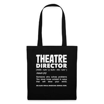 Musical Liebhaber Theaterregisseur Definition - Stoffbeutel - Schwarz - Vorne