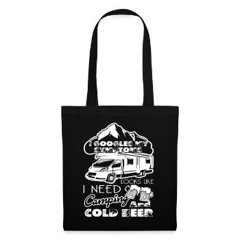 Camping I Need Camping And Cold Beer - Tote Bag - black - Front