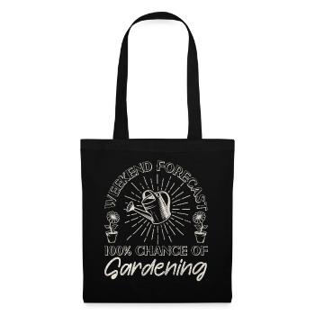 Week-end de jardinage pour les amoureux des plantes - Sac en tissu - noir - Devant