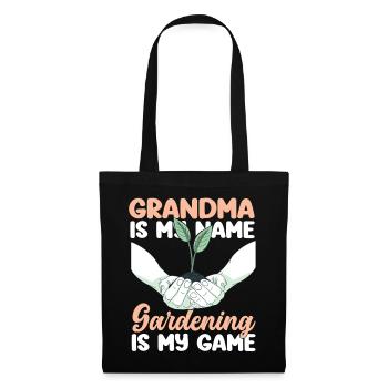 Plant Lover Gardening Grandma - Stoffbeutel - Schwarz - Vorne