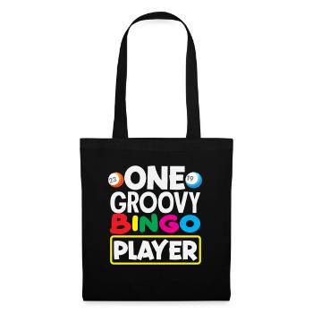 Bingo Un joueur de bingo groovy - Sac en tissu - noir - Devant