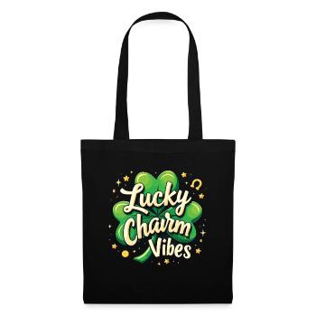 Lucky Charm Vibes Lucky Clover Lucky Positive - Tote Bag - black - Front