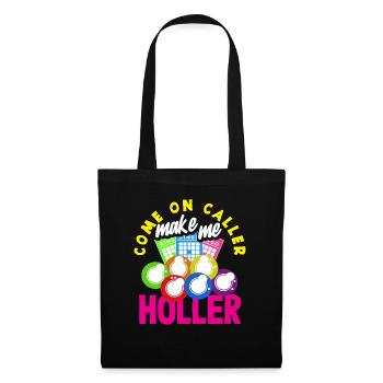 Joueurs de bingo Venez m’appeler - Sac en tissu - noir - Devant