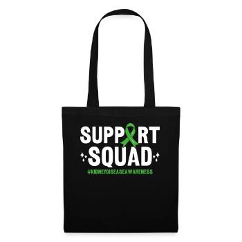 Support Squad Green Ribbon Kidney Transplant - Tote Bag - black - Front