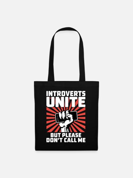 Introvertierte Vereinigen Sich - Stoffbeutel - Schwarz