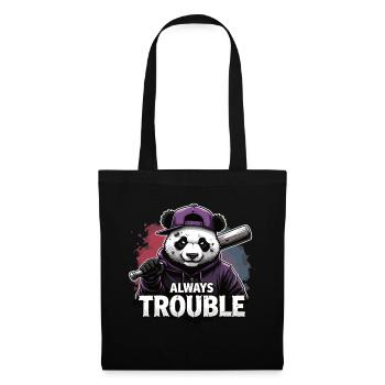 Gangster Panda Panda Panda Ours Pandas - Sac en tissu - noir - Devant